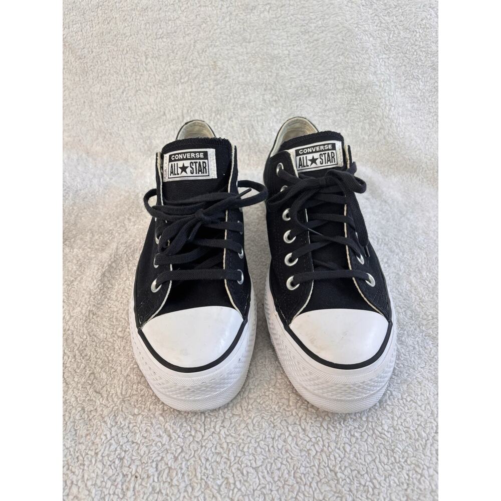 Converse Chuck Taylor All Star Move Platform Black Low Top Womens 9 Sneakers - Picture 2 of 9